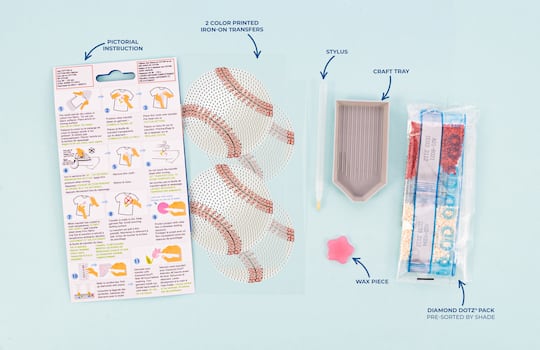 Diamond Dotz® Baseball Iron-On 'n' Dot Kit